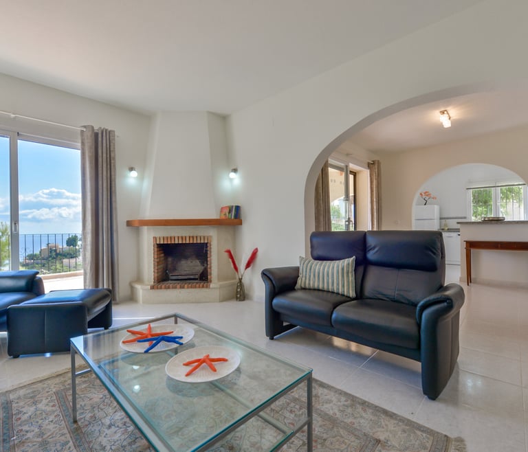 LOXI, preciosa villa en Cumbre del Sol para 6 pax con piscina privada y vistas al mar. en Benitachell - Salón