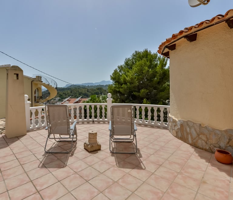 Alquiler de villa en Benissa MIRASOL, para 4 pax con piscina privada,  en Benissa - Terraza