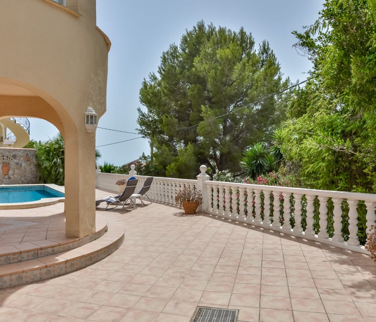 Alquiler de villa en Benissa MIRASOL, para 4 pax con piscina privada,  en Benissa - Terraza