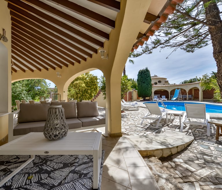 XENIA, villa à louer à Calpe pour 12 pax avec piscine privée  à Calpe / Calp - Terrasse
