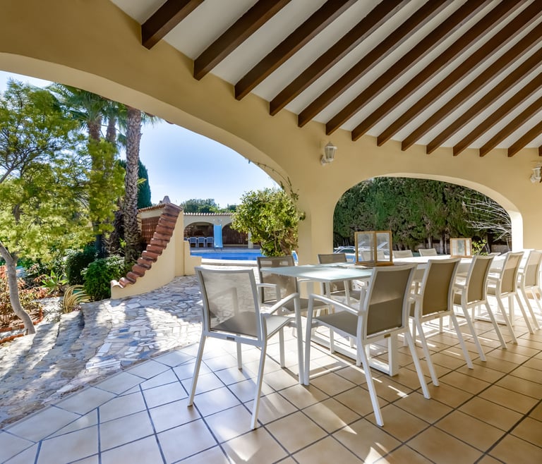 XENIA, villa à louer à Calpe pour 12 pax avec piscine privée  à Calpe / Calp - Terrasse
