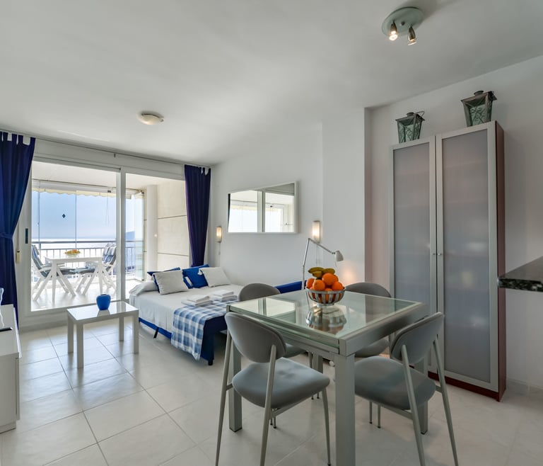 NAUTICO, Apartment for rent in Calpe for 4 pax with swimming pool and private parking in Calpe / Calp - Living room