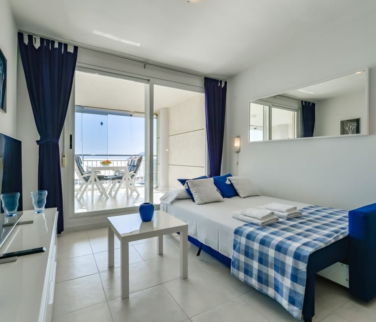 NAUTICO, Apartment for rent in Calpe for 4 pax with swimming pool and private parking in Calpe / Calp - Living room