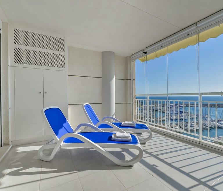 NAUTICO, Apartment for rent in Calpe for 4 pax with swimming pool and private parking in Calpe / Calp - Terrace