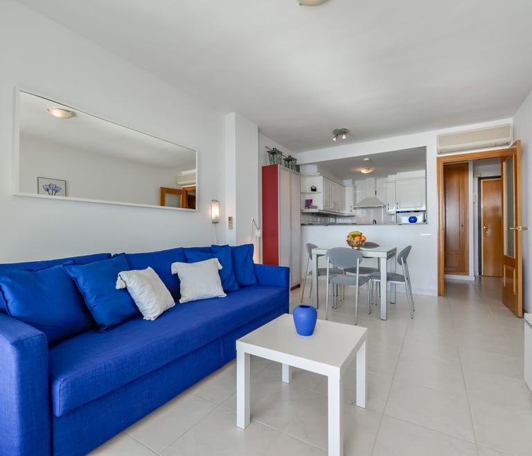 NAUTICO, Apartment for rent in Calpe for 4 pax with swimming pool and private parking in Calpe / Calp - Living room