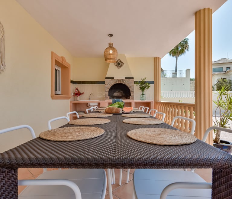 Alquiler de villa en Calpe BELLISSIMA 14 pax y piscina privada en Calpe - Terraza