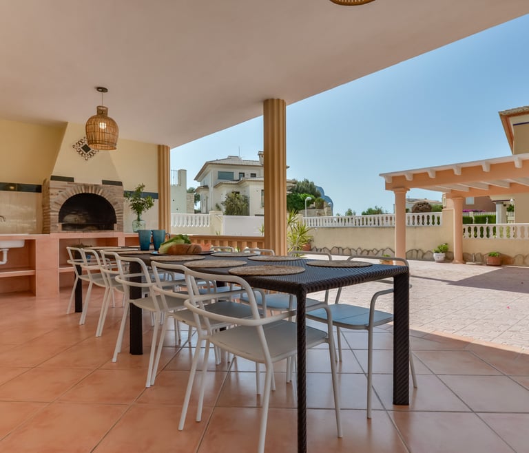 Alquiler de villa en Calpe BELLISSIMA 14 pax y piscina privada en Calpe - Terraza