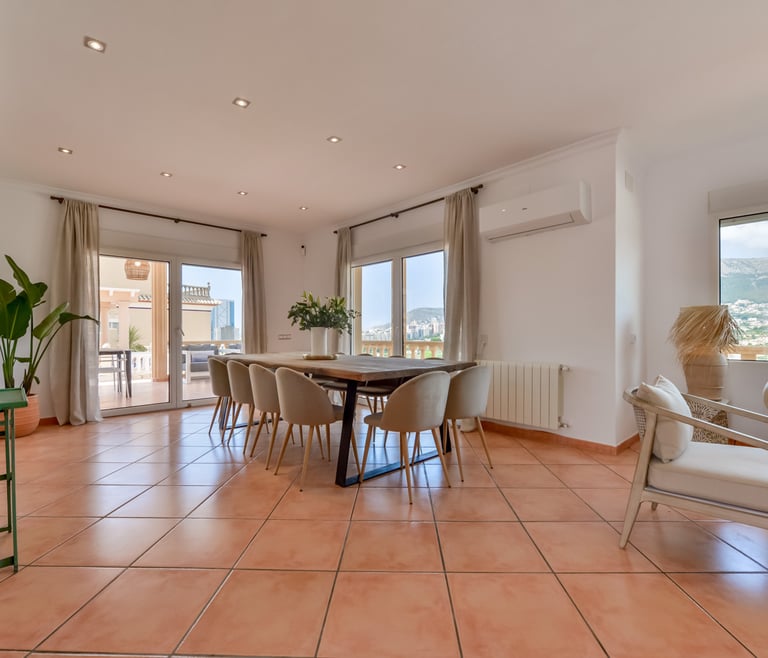 Alquiler de villa en Calpe BELLISSIMA 14 pax y piscina privada en Calpe - Salón