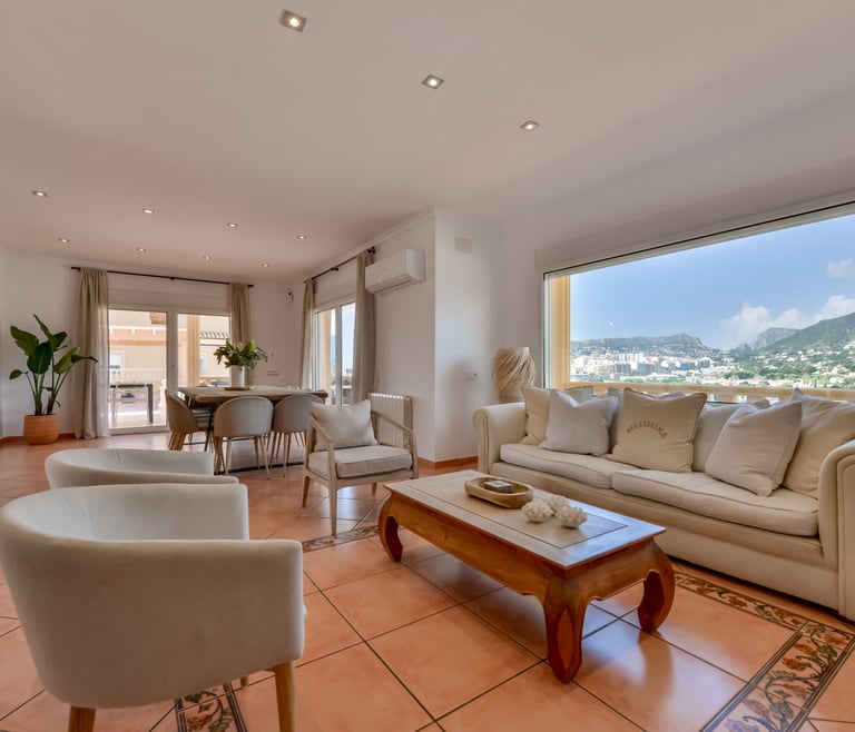 Alquiler de villa en Calpe BELLISSIMA 14 pax y piscina privada en Calpe - Salón