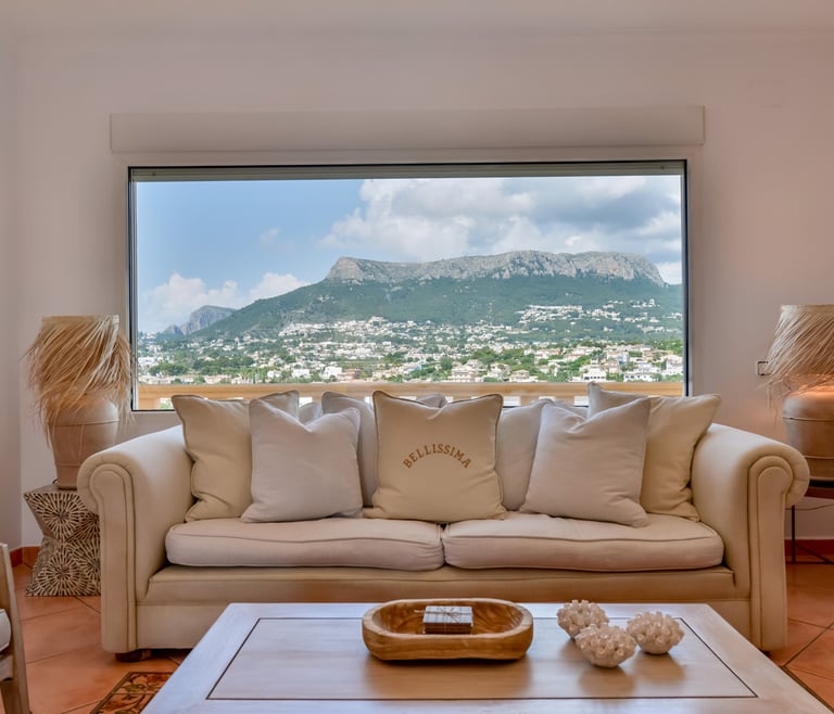 Alquiler de villa en Calpe BELLISSIMA 14 pax y piscina privada en Calpe - Salón