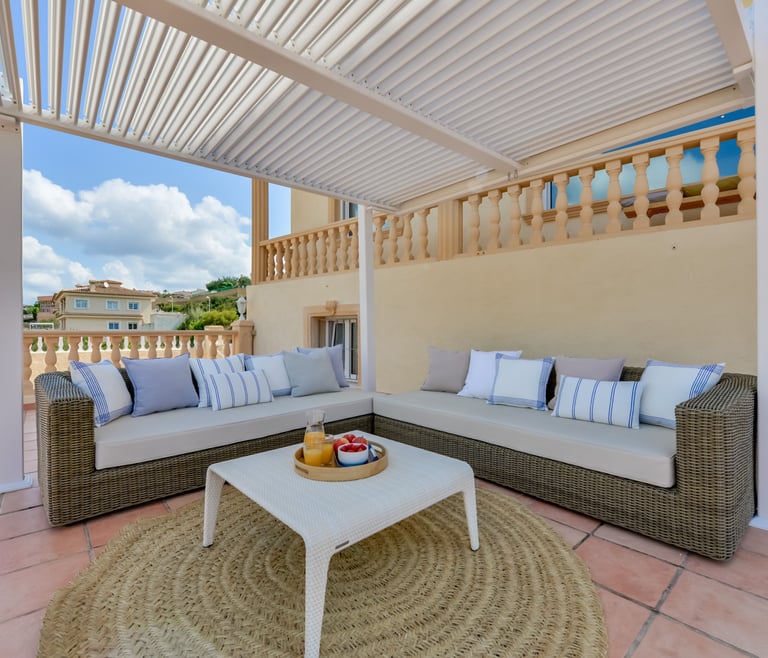 Alquiler de villa en Calpe BELLISSIMA 14 pax y piscina privada en Calpe - Terraza