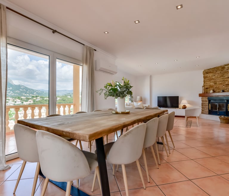 Alquiler de villa en Calpe BELLISSIMA 14 pax y piscina privada en Calpe - Salón