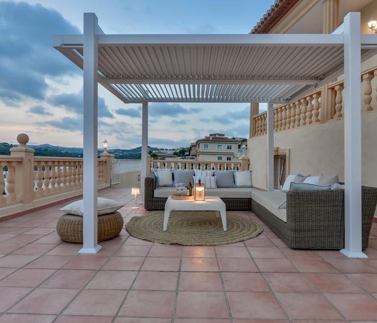 Alquiler de villa en Calpe BELLISSIMA 14 pax y piscina privada en Calpe - Terraza