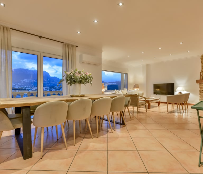 Alquiler de villa en Calpe BELLISSIMA 14 pax y piscina privada en Calpe - Salón