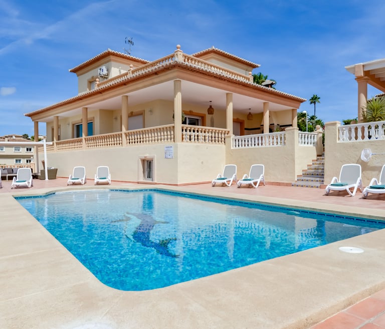 Alquiler de villa en Calpe BELLISSIMA 14 pax y piscina privada en Calpe - Piscina