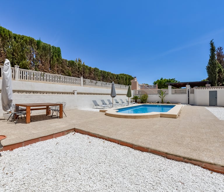 Alquiler de villa en Calpe, LUZ en Calpe - Terraza
