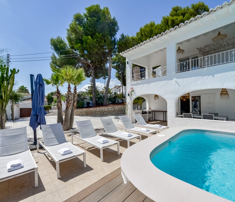 Villa à louer à Moraira, FLORIDA. à Moraira - Frontal
