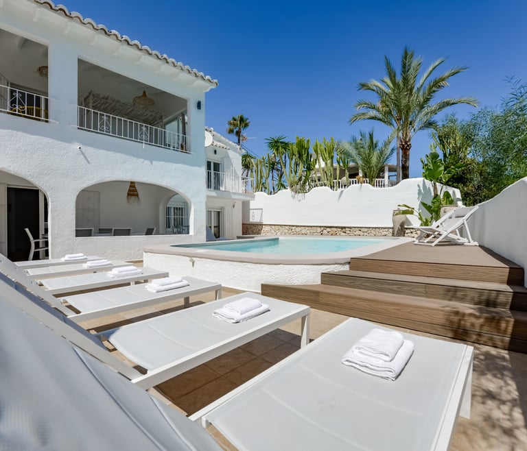 Villa à louer à Moraira, FLORIDA. à Moraira - Frontal