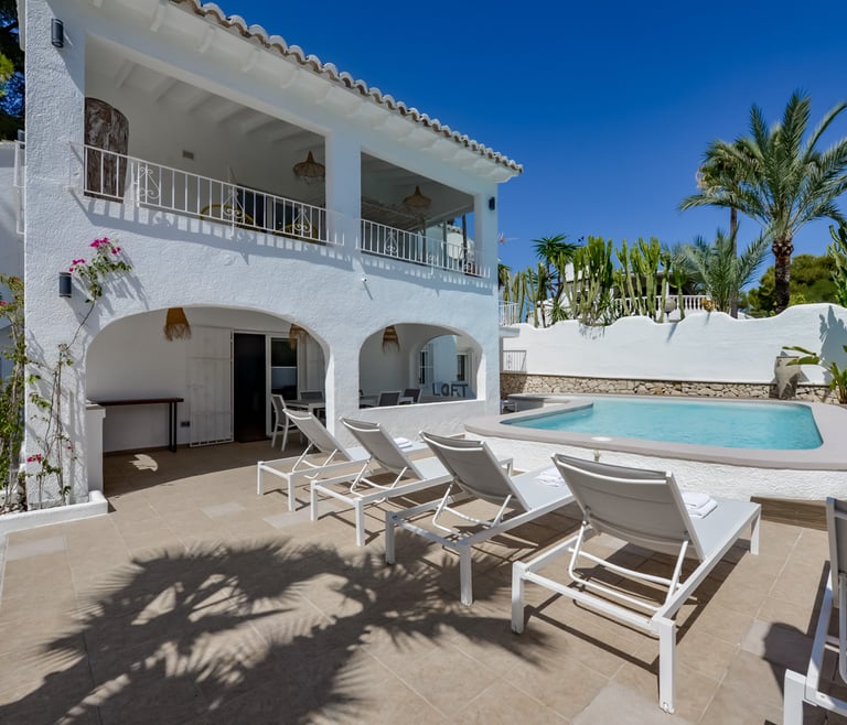Villa à louer à Moraira, FLORIDA. à Moraira - Piscine