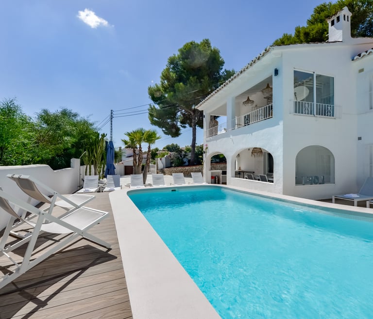 Villa à louer à Moraira, FLORIDA. à Moraira - Frontal