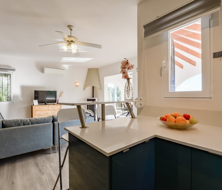 Alquiler de villa en Moraira, CASA NOVA en Moraira - Salón