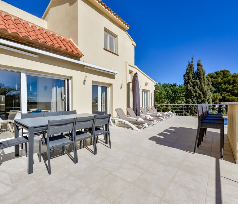 Ferienhaus in Benissa, AZUR. in Benissa - Terrasse