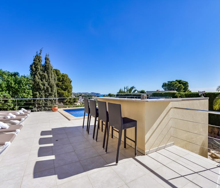 Ferienhaus in Benissa, AZUR. in Benissa - Terrasse
