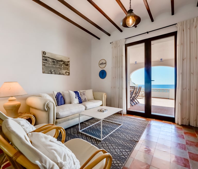 Alquiler de villa adosada en el Portet de Moraira, EL PINO en Moraira - Salón