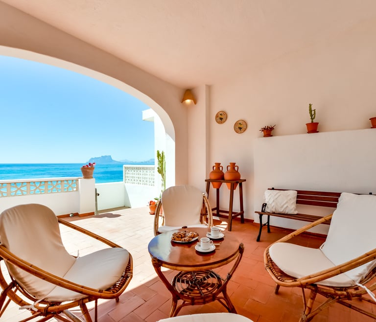 Alquiler de villa adosada en el Portet de Moraira, EL PINO en Moraira - Terraza
