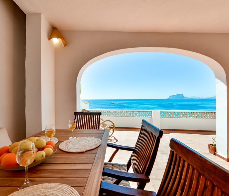Alquiler de villa adosada en el Portet de Moraira, EL PINO en Moraira - Terraza