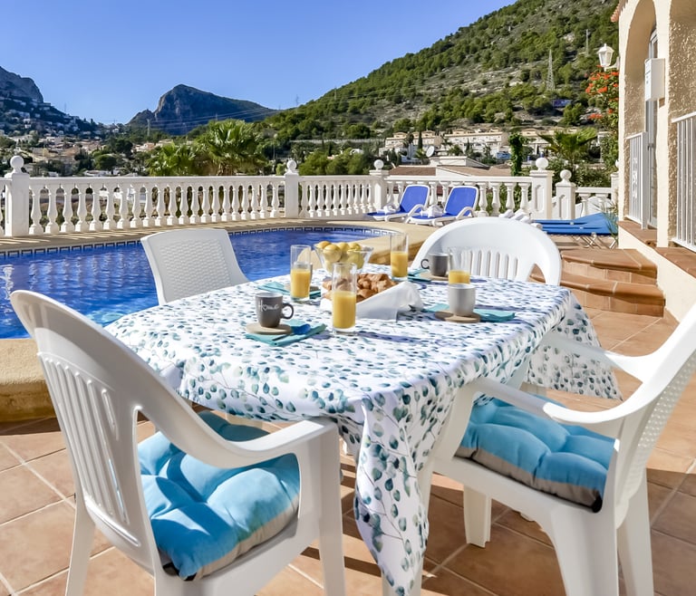 Villa à louer à Calpe ALBA à Calpe / Calp - Terrasse