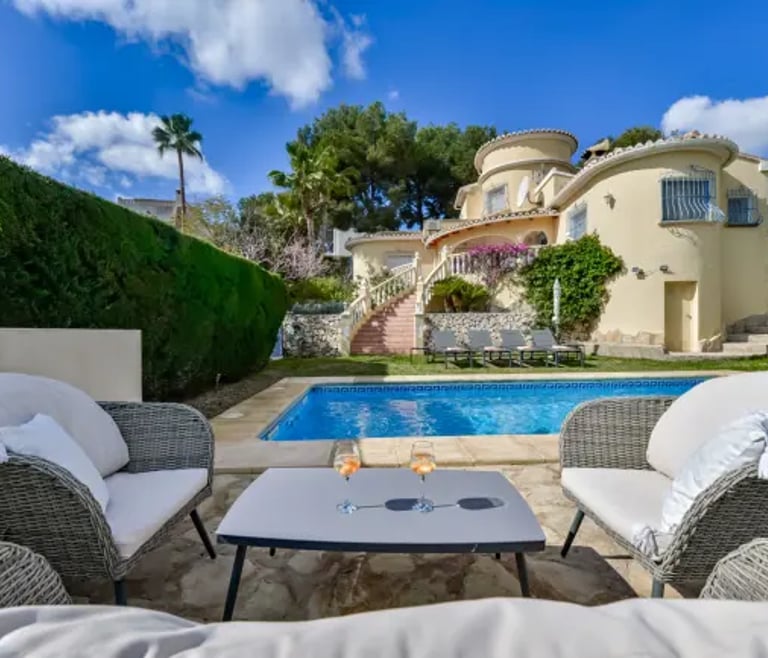 Villa à louer à Moraira, CLEO Avec piscine chauffée à Moraira