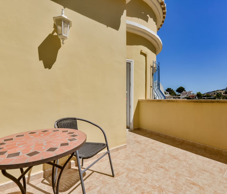 Alquiler de villa en Moraira, CLEO con Piscina Climatizada  en Moraira - Terraza