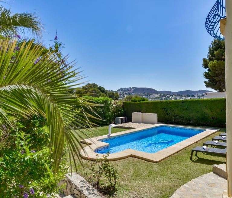 Alquiler de villa en Moraira, CLEO con Piscina Climatizada  en Moraira - Piscina
