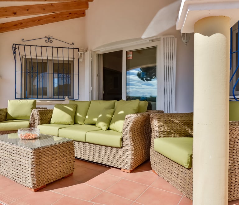 Alquiler de villa en Moraira, CLEO con Piscina Climatizada  en Moraira - Terraza