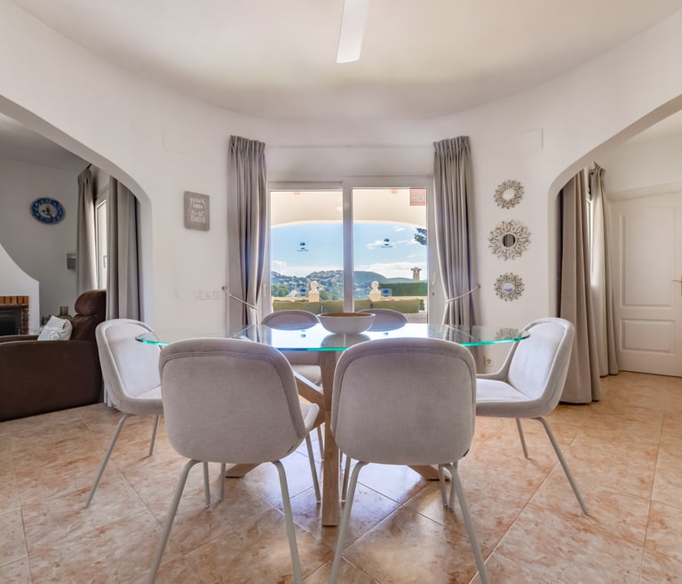 Alquiler de villa en Moraira, CLEO con Piscina Climatizada  en Moraira - Salón