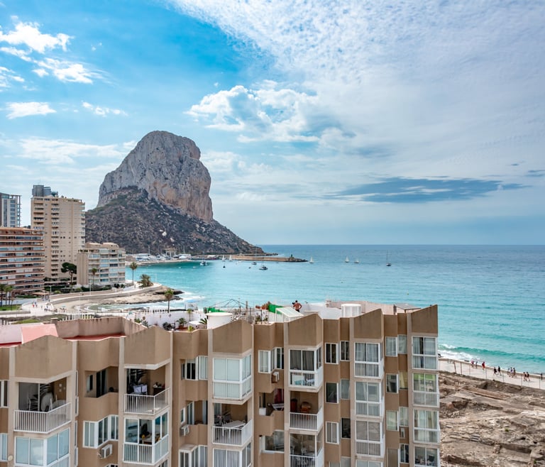 Appartement te huur in Calpe, REYNA en Calpe - Uitzichten