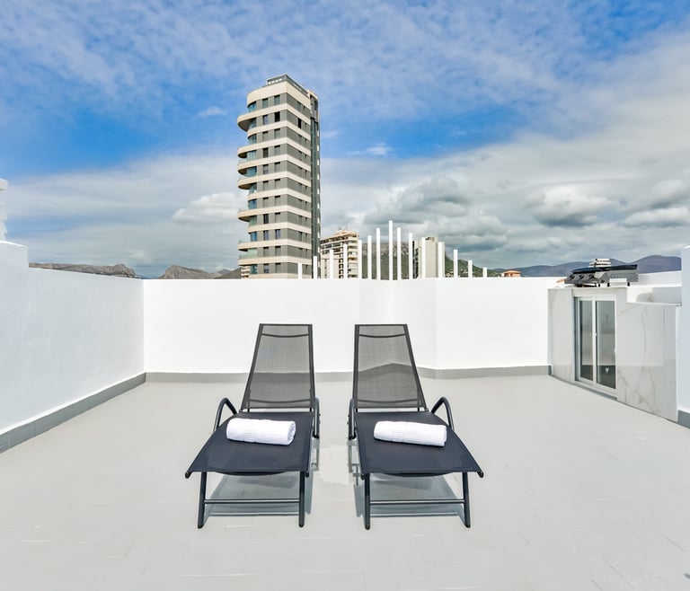 Appartement te huur in Calpe, REYNA en Calpe - Terras