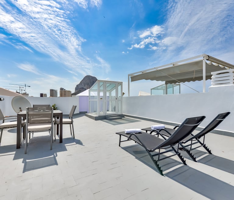 Appartement te huur in Calpe, REYNA en Calpe - Terras