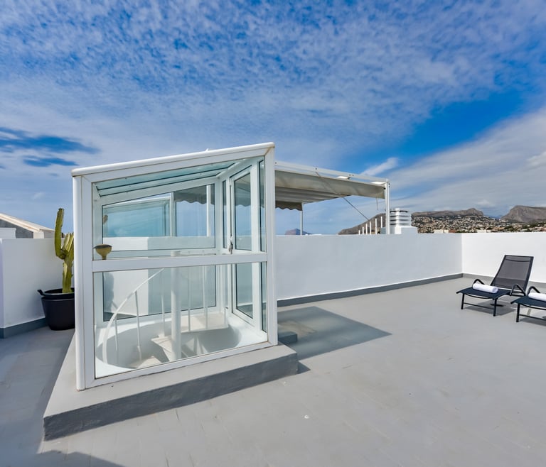 Appartement te huur in Calpe, REYNA en Calpe - Terras