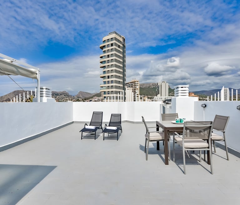 Appartement te huur in Calpe, REYNA en Calpe - Terras
