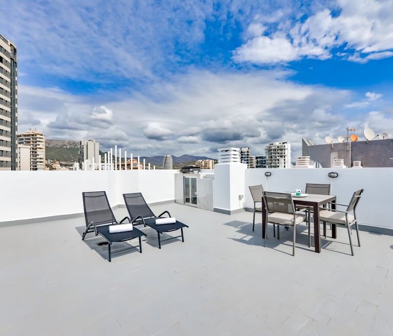 Appartement te huur in Calpe, REYNA en Calpe - Terras