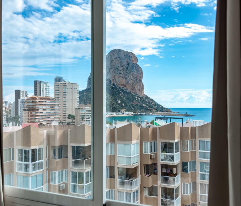 Appartement te huur in Calpe, REYNA en Calpe - Uitzichten