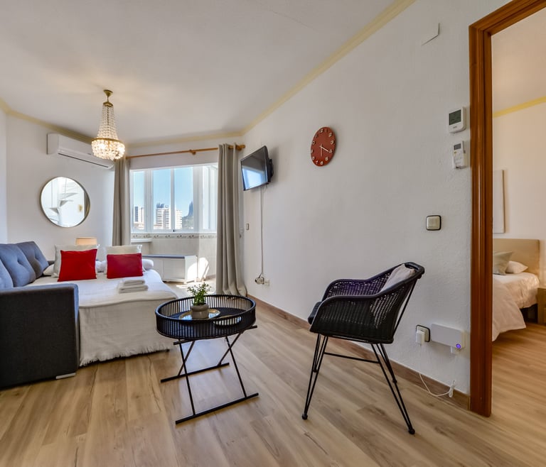 Appartement te huur in Calpe, REYNA en Calpe - Salon