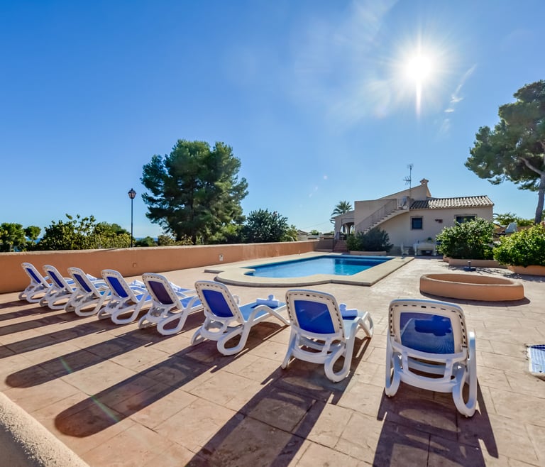 Location de vacances à Moraira FINA à Moraira - Piscine