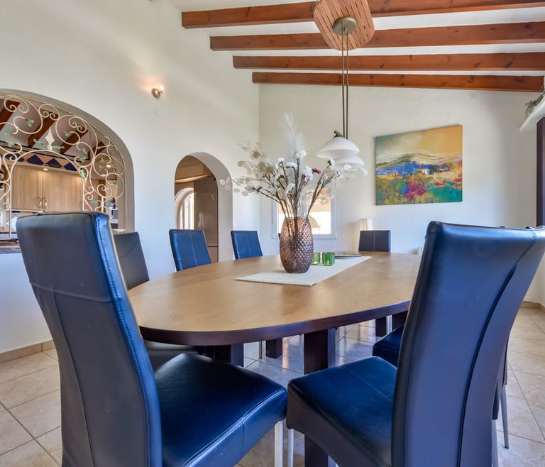 Villa for rent in Benissa, CASCADA in Benissa - Dinning room