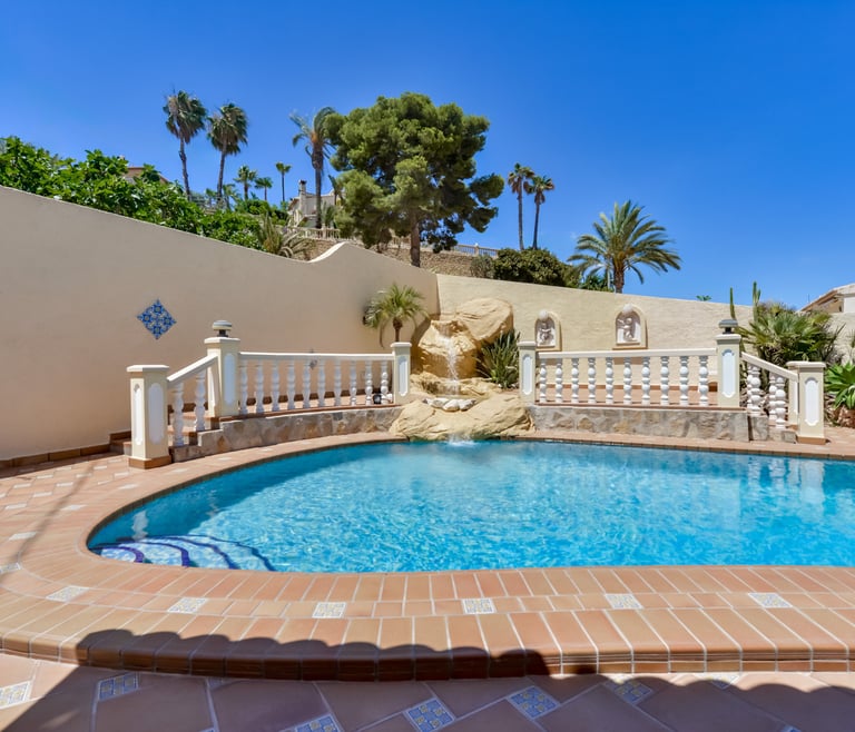 Villa for rent in Benissa, CASCADA in Benissa - Swimming pool