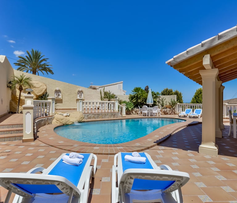 Villa for rent in Benissa, CASCADA in Benissa - Terrace