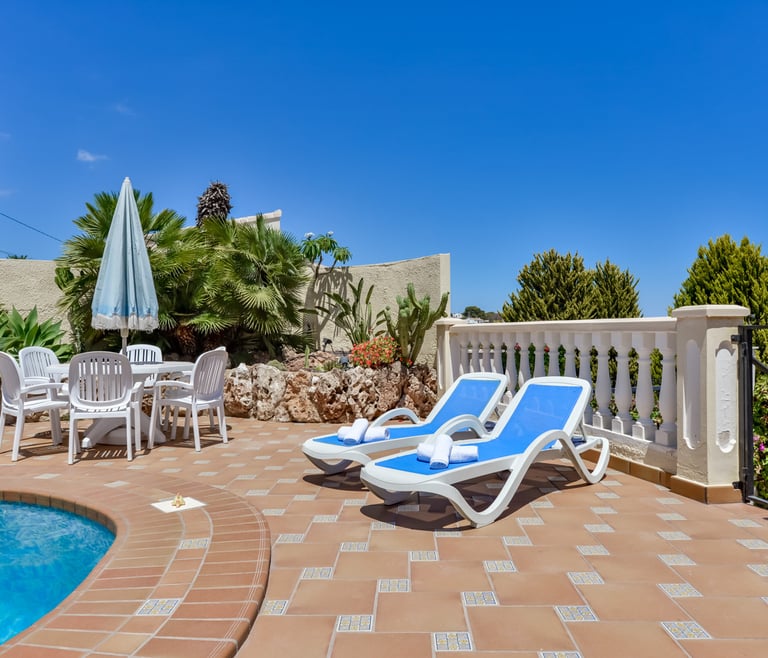Villa for rent in Benissa, CASCADA in Benissa - Terrace