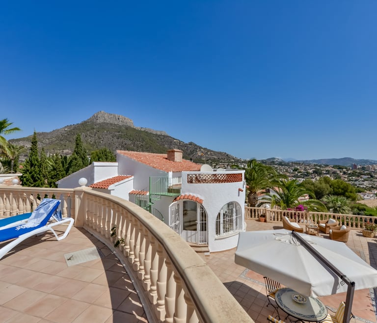 Alquiler de villa en Calpe, ENCANTO en Calpe - Terraza